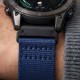 Tech-Protect Nylon Classic Strap for Garmin Fenix ​​5X / 5X Plus / 6X / 6X Pro / 7X / 8 / 8 Pro / 9 / 9 Pro (47 mm) - Navy Blue