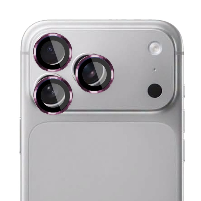 3mk Lens Protection Pro Black Tempered Glass for iPhone 18 Pro / 18 Pro Max - Burgundy