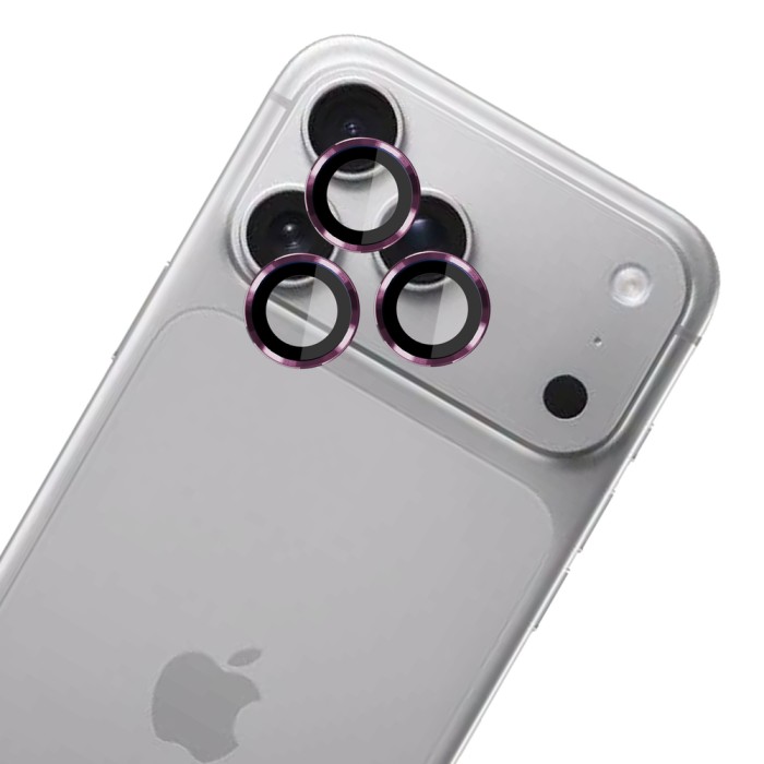 3mk Lens Protection Pro Black Tempered Glass for iPhone 18 Pro / 18 Pro Max - Burgundy