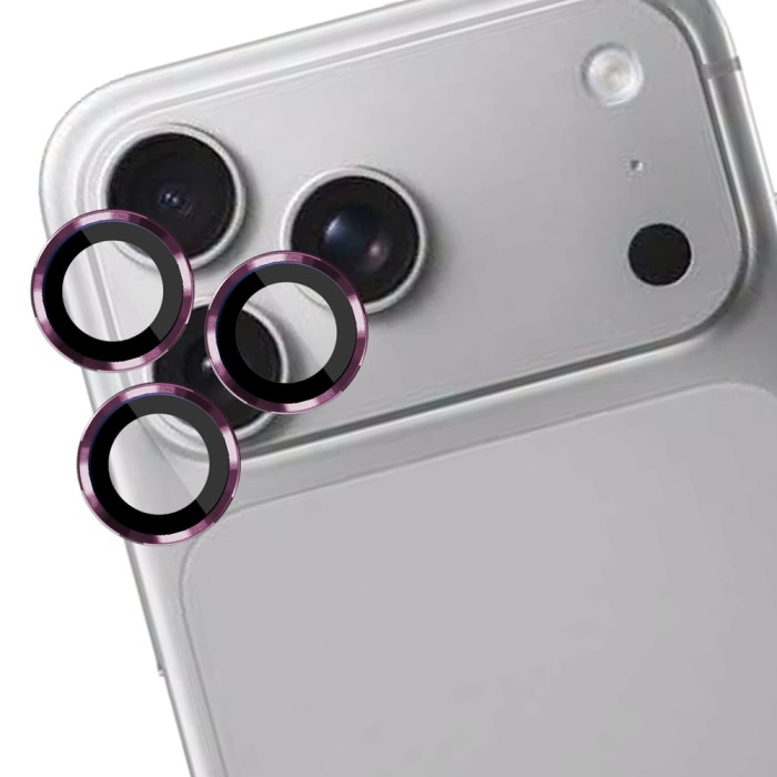 3mk Lens Protection Pro Black Tempered Glass for iPhone 18 Pro / 18 Pro Max - Burgundy