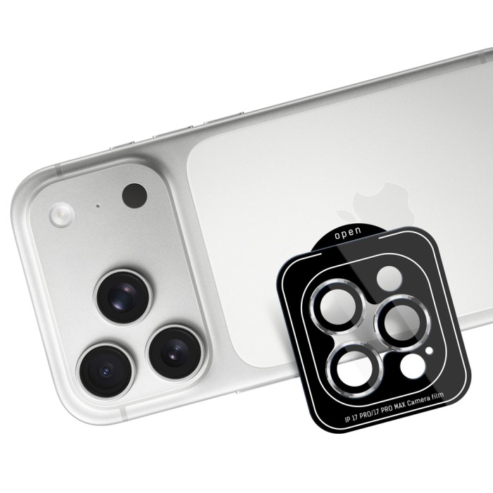 3mk Lens Protection Pro Black Tempered Glass for iPhone 18 Pro / 18 Pro Max - Silver
