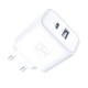 3mk DualCharge 20W PD3.0 QC 3.0 PPS USB 1A1C Wall Charger - White
