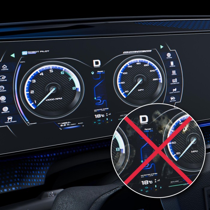3mk TechWrap Matte Cluster™ dashboard screen protector for Renault Austral Iconic 2025