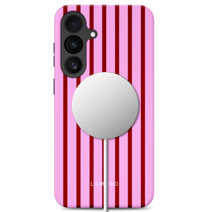Tech-Protect Lamano MagSafe Case for Samsung Galaxy S26 FE - red-pink