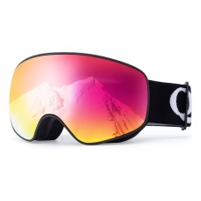 Qunature Black Ski Goggles Kids (Size M/L) - Black - OUTLET