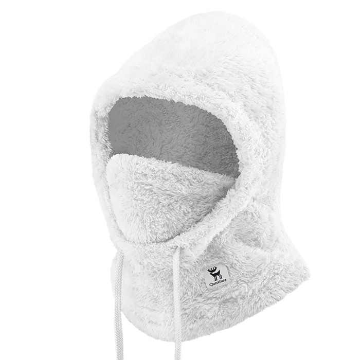 Qunature Arctic Velvet Ski Balaclava Size M - White - OUTLET