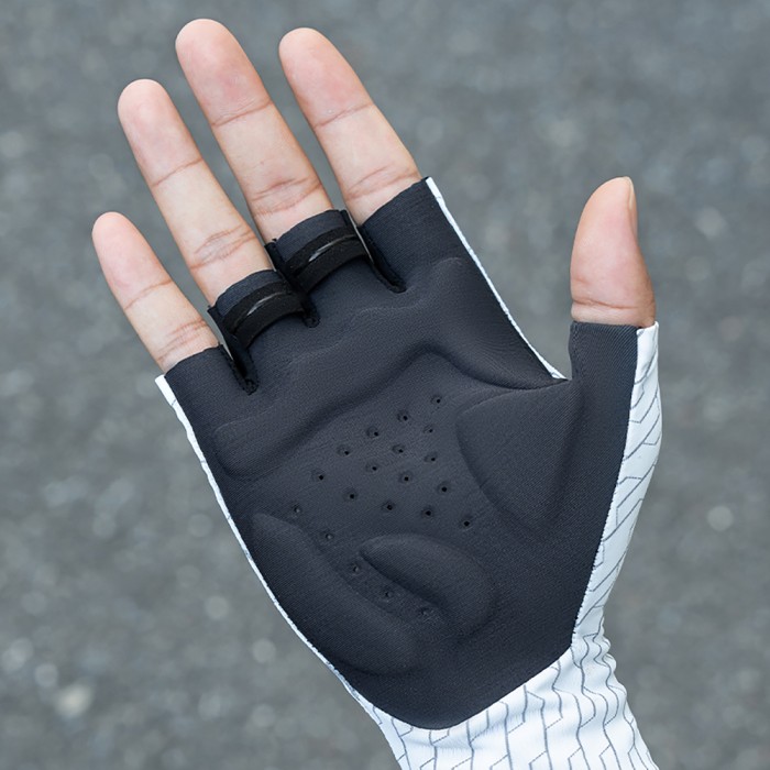 Rockbros Road Cycling Gloves Size: L - Black and White - OUTLET