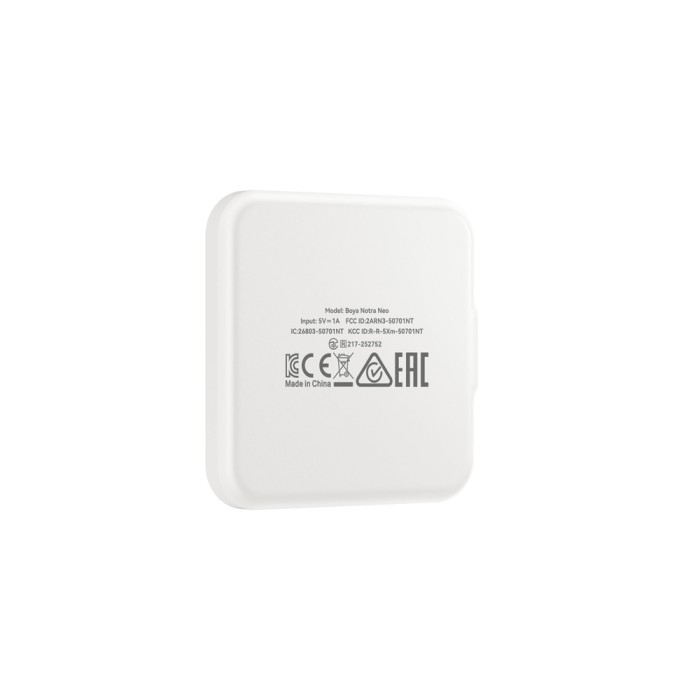 BOYA Notra Neo Voice Recorder with AI Transcription - White