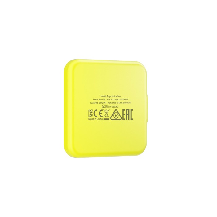 BOYA Notra Neo Voice Recorder with AI Transcription - Yellow