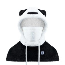 Qunature Panda Ski Balaclava for Kids/Adults Size L - Black/White
