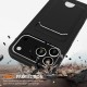 For iPhone 18 Pro Max / 17 Pro Max Case Liquid Silicone Card Holder Back Phone Cover with Lanyard - Black
