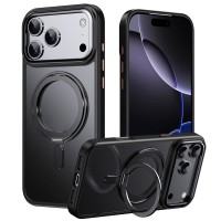 Magnetic Case with Rotating Stand iPhone 18 Pro / 17 Pro TPU Acrylic MagSafe - Black