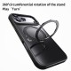Magnetic Case with Rotating Stand iPhone 18 Pro Max / 17 Pro Max TPU Acrylic MagSafe - Black