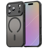 iPhone 18 Pro Max / 17 Pro Max PC TPU Magnetic Matte Case, Drop-Resistant - Black