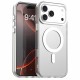 For iPhone 18 Pro / 17 Pro Magnetic Case Anti Drop Hybrid Phone Back Cover - White