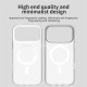 For iPhone 18 Pro / 17 Pro Magnetic Case Anti Drop Hybrid Phone Back Cover - White