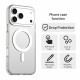 For iPhone 18 Pro / 17 Pro Magnetic Case Anti Drop Hybrid Phone Back Cover - White