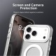 For iPhone 18 Pro / 17 Pro Magnetic Case Anti Drop Hybrid Phone Back Cover - White