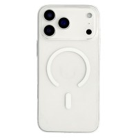 MagSafe Compatible iPhone 18 Pro / 17 Pro PC Case - Transparent White