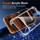 Hybrid Acrylic TPU Case iPhone 18 Pro Max / 17 Pro Max with Camera Protection - Transparent