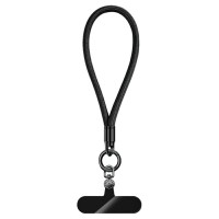 7mm Wrist Strap with Swivel Buckle and Mounting Plate - Black
