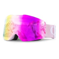 Qunature Pink Frameless Ski Goggles - Pink - OUTLET