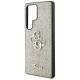 Guess Fixed Glitter Big 4G Metal Logo case for Samsung Galaxy S25 Ultra - gold