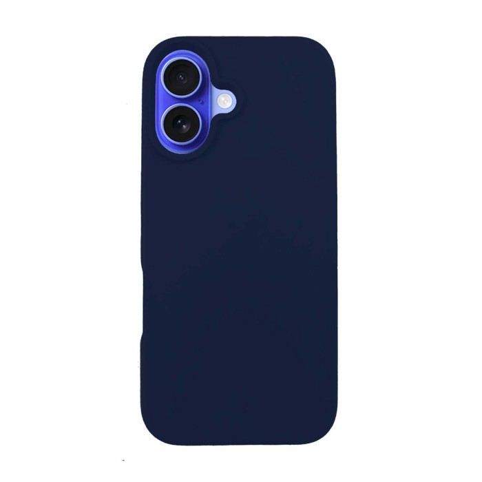 3mk Silicone Case for iPhone 16 Plus - navy blue