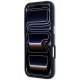 Karl Lagerfeld Grained Karl Head Metal MagSafe Case for iPhone 18 Pro / 17 Pro - Light Blue
