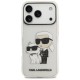 Karl Lagerfeld IML NFT Glitter Karl&amp;amp;Choupette Case for iPhone 18 Pro / 17 Pro - Transparent