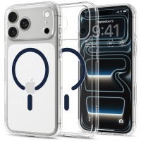 Spigen Ultra Hybrid MagSafe Case for iPhone 18 Pro / 17 Pro - Clear Navy Blue
