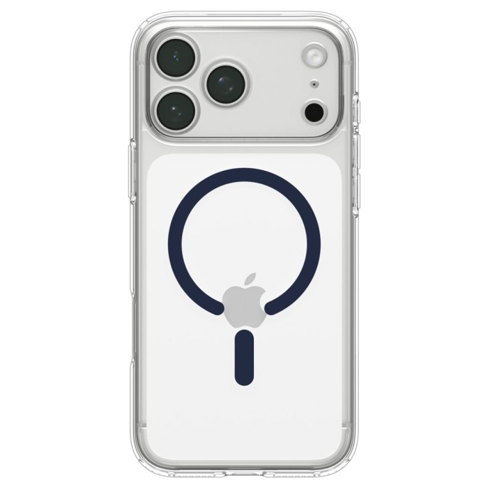 Spigen Ultra Hybrid MagSafe Case for iPhone 18 Pro / 17 Pro - Clear Navy Blue