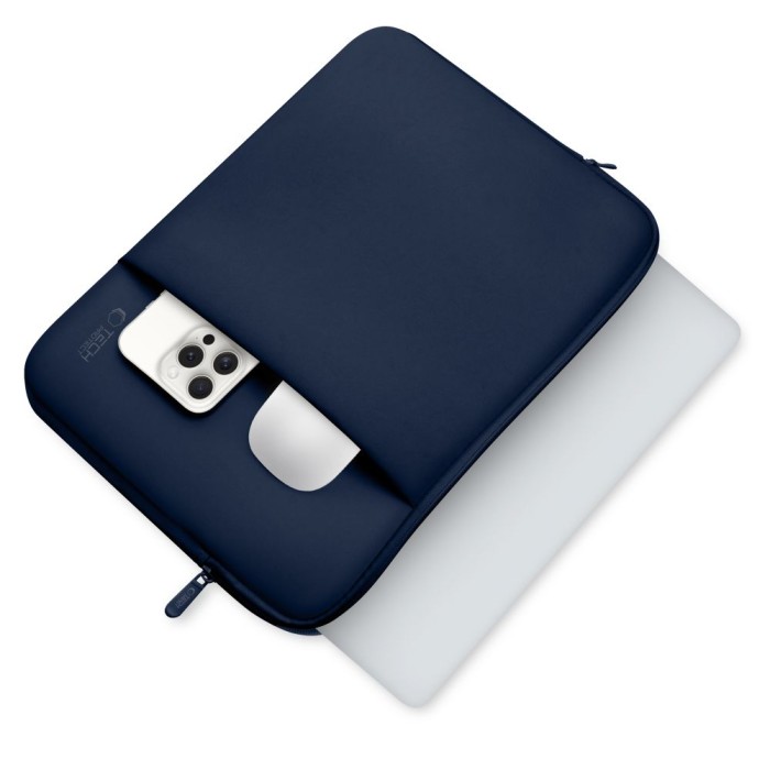 Tech-Protect Neoprene Laptop Case 15-16" - Navy Blue