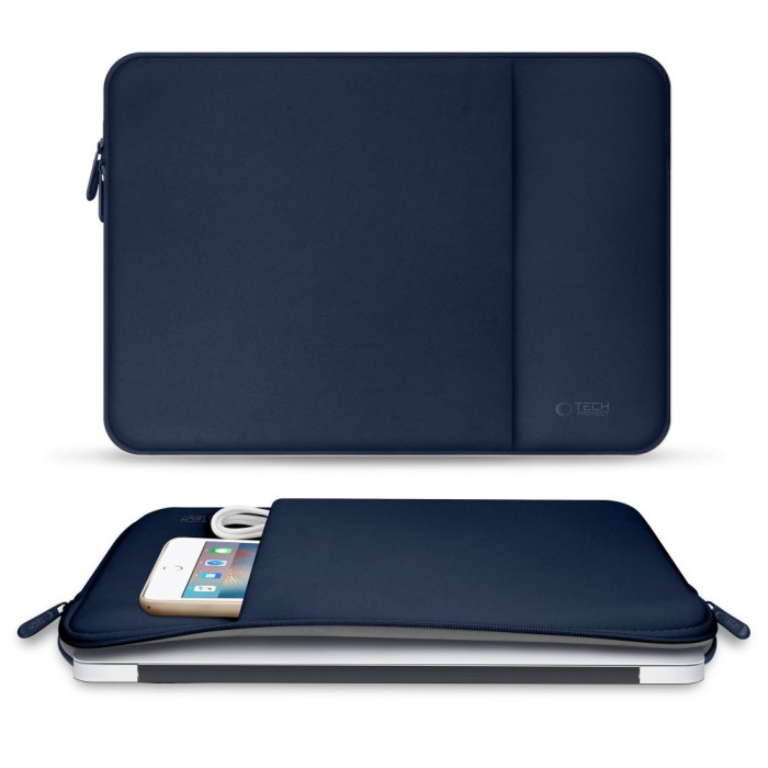 Tech-Protect Neoprene Laptop Case 15-16" - Navy Blue