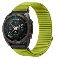 Tech-Protect NylonLoop Band for Garmin Fenix 5 / 6 / 6 Pro / 7 / 8 / 8 Pro / 9 / 9 Pro (47 mm) - lime