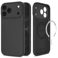 Tech-Protect Silicone MagSafe Case for iPhone 18 Pro / 17 Pro - black