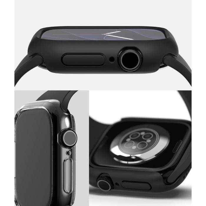Ringke Slim Clear &amp; Matte Black 2-Pack Case for Apple Watch 12 (42 mm)