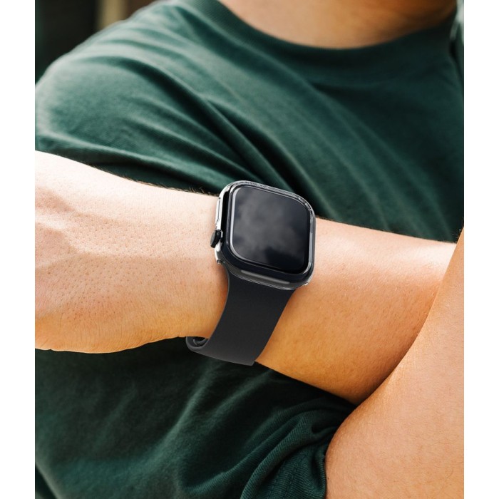 Ringke Slim Clear &amp; Matte Black 2-Pack Case for Apple Watch 12 (42 mm)