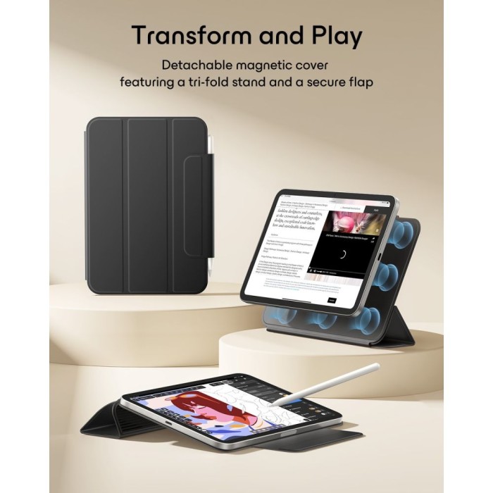 ESR Rebound Magnetic Case for iPad Mini 8 8.3" - black