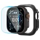 Spigen Lock Fit case + Spigen Tempered Glass screen protector set for Apple Watch Ultra (49 mm) - matte black