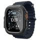 Spigen Lock Fit case + Spigen Tempered Glass screen protector set for Apple Watch Ultra (49 mm) - matte black
