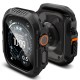 Spigen Lock Fit case + Spigen Tempered Glass screen protector set for Apple Watch Ultra (49 mm) - matte black