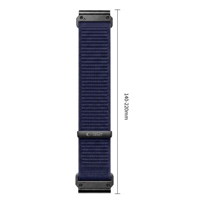 Tech-Protect NylonLoop Band for Garmin Fenix 5 / 6 / 6 Pro / 7 / 8 / 8 Pro / 9 / 9 Pro (47mm) - navy blue