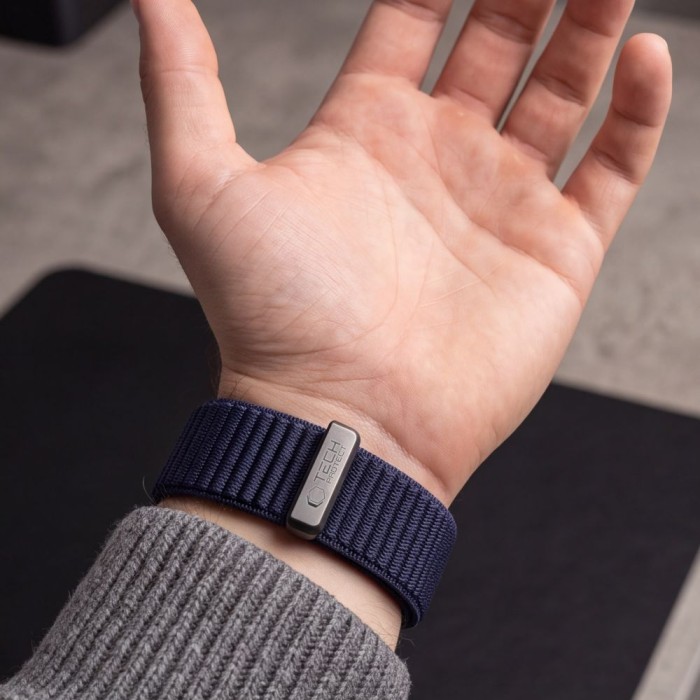 Tech-Protect NylonLoop Band for Garmin Fenix 5 / 6 / 6 Pro / 7 / 8 / 8 Pro / 9 / 9 Pro (47mm) - navy blue