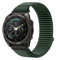 Tech-Protect NylonLoop Band for Garmin Fenix 5 / 6 / 6 Pro / 7 / 8 / 8 Pro / 9 / 9 Pro (47mm) - green