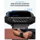 Spigen Rugged Armor case + Spigen Athlex Air band set for Apple Watch (46 mm) - black-grey