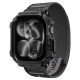 Spigen Rugged Armor case + Spigen Athlex Air band set for Apple Watch (46 mm) - black-grey