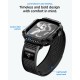 Spigen Rugged Armor case + Spigen Athlex Air band set for Apple Watch (46 mm) - black-grey