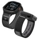 Spigen Rugged Armor case + Spigen Athlex Air band set for Apple Watch Ultra (49 mm) - black-grey