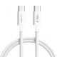 Tech-Protect Ultraboost Lite USB-C / USB-C 60W / 3A 150 cm Cable - White
